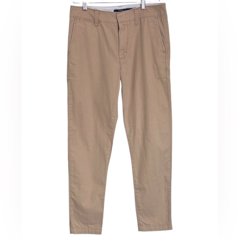 Polo Ralph Lauren Women’s Tan Cotton Crop Chinos Size 4
